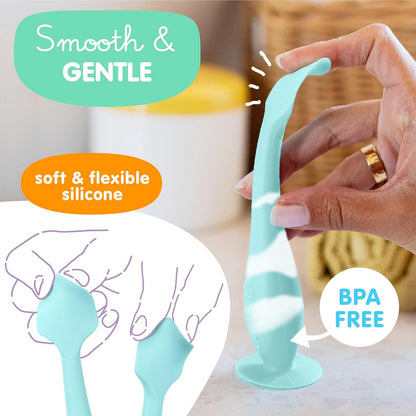 Bumco Diaper Cream Spatula - BPA-Free Diaper Bag Essentials, Soft Butt Spatula Baby, Mom-Invented Butt Paste Spatula, Bumco Diaper Cream Spatula, Flexible Diaper Cream Applicator, Baby Bum Brush
