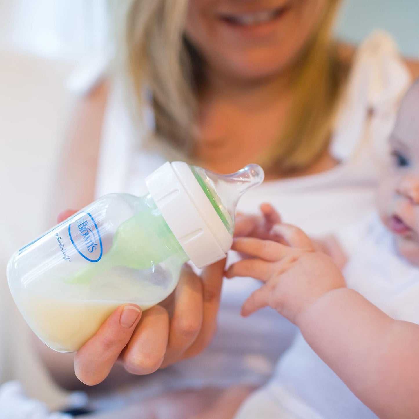 Dr. Brown’s Natural Flow® Level 2 Wide-Neck Baby Bottle Silicone Nipple, Medium Flow, 3m+, 100% Silicone Bottle Nipple, 6 Pack