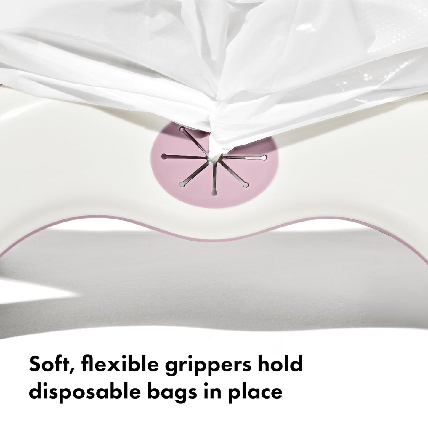 OXO Tot 2-in-1 Go Potty with Travel Bag | for Potty Emergencies at Home or on the go | Portable Toilet Training | Opens Quickly for Emergencies | for standalone use or on Grown-up Toilets
