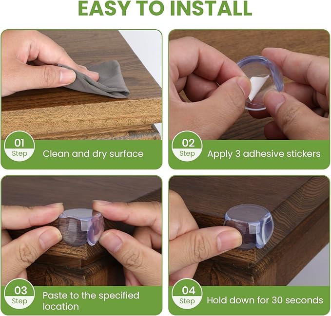 16pack Corner Protector Baby Corner Protectors Clear Furniture Corner Guard Baby Proof Bumper Table Edges Furniture Sharp Corners Baby Proofing