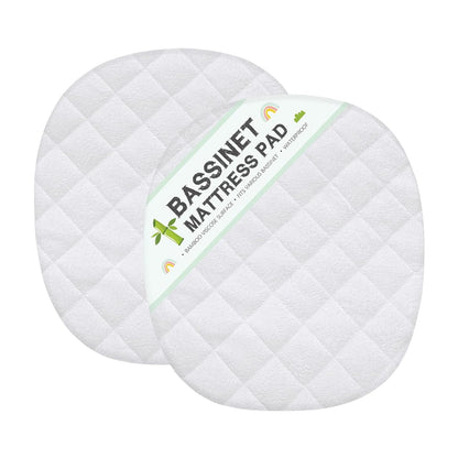 Waterproof Bassinet Mattress Protector, Fit for 19" x 33" KoolaBaby (3 in 1), Papablic, BabyBond, HARPPA and RICUTON Bedside, Ultra Soft Breathable, Washer & Dryer