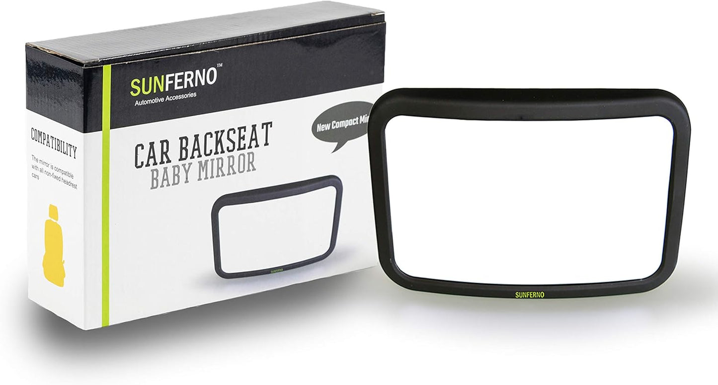 Baby Car Mirror – The Safest Way to Keep an Eye on Your Little One | Shatterproof, Wide-Angle Car Mirror for Baby with Secure Straps & 360° Adjustability | Peace of Mind for Every Drive