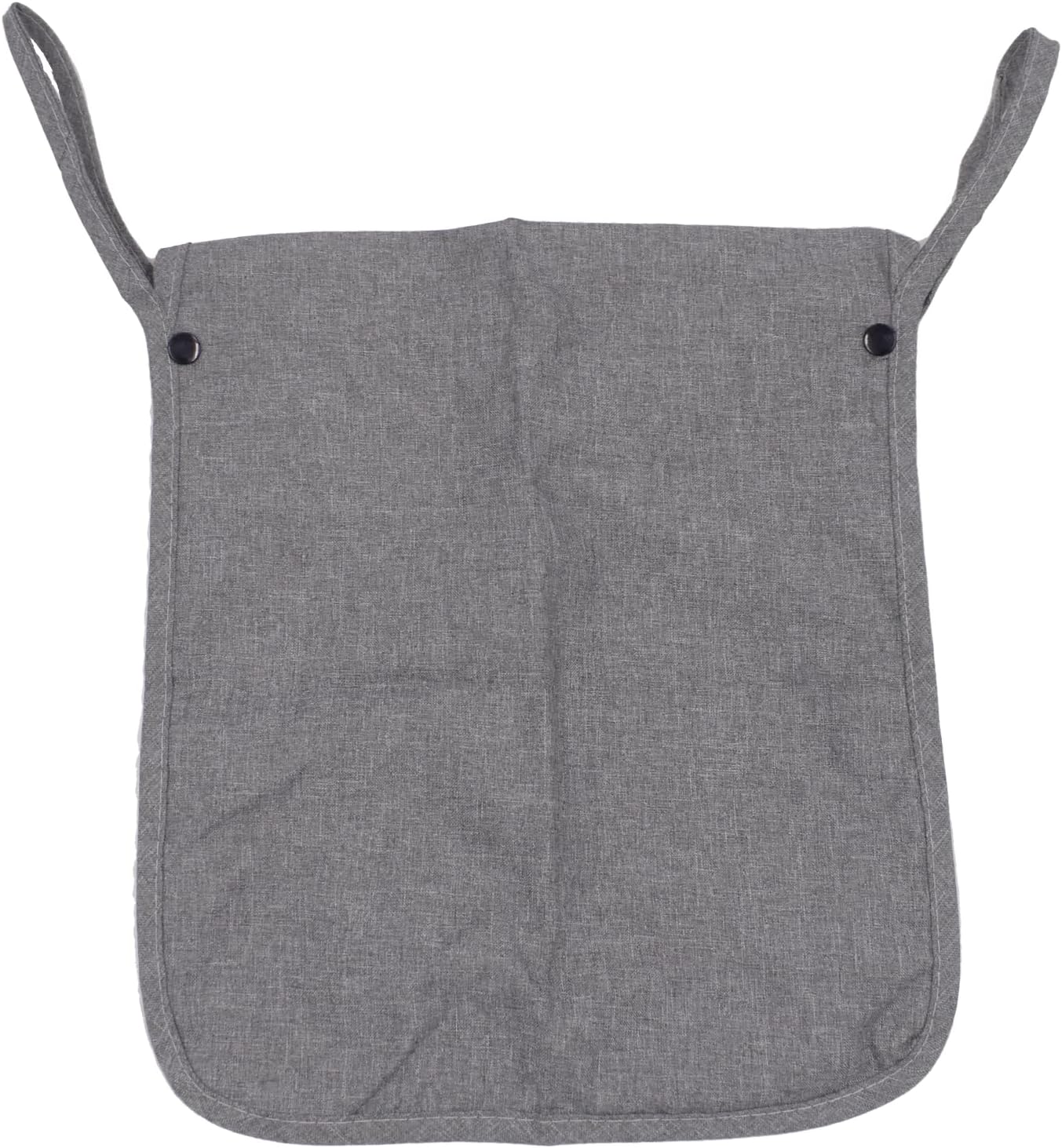 Alovexiong Baby Stroller Organizer Pocket-for bottles Nappy Baby Cloth Diaper Storage Secure Straps Detachable Webbing Easily Crab Strollers with Two Storage Pockets Front Mesh(Grey)