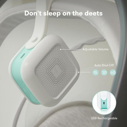 Frida Baby 2-in-1 Portable Sound Machine for Baby + Nightlight | White Noise Sound Machine for Baby with 5 Soothing Sounds & 3 Nightlight Modes | Travel Sound Machine Attaches to Strollers, Car Seats