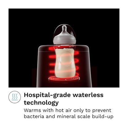 Baby Brezza AirSwirl Waterless Baby Bottle Warmer - Hospital-Grade Safe Warming for Breastmilk + Formula - No Hot Spots, No Water - Works with Nearly All Bottles