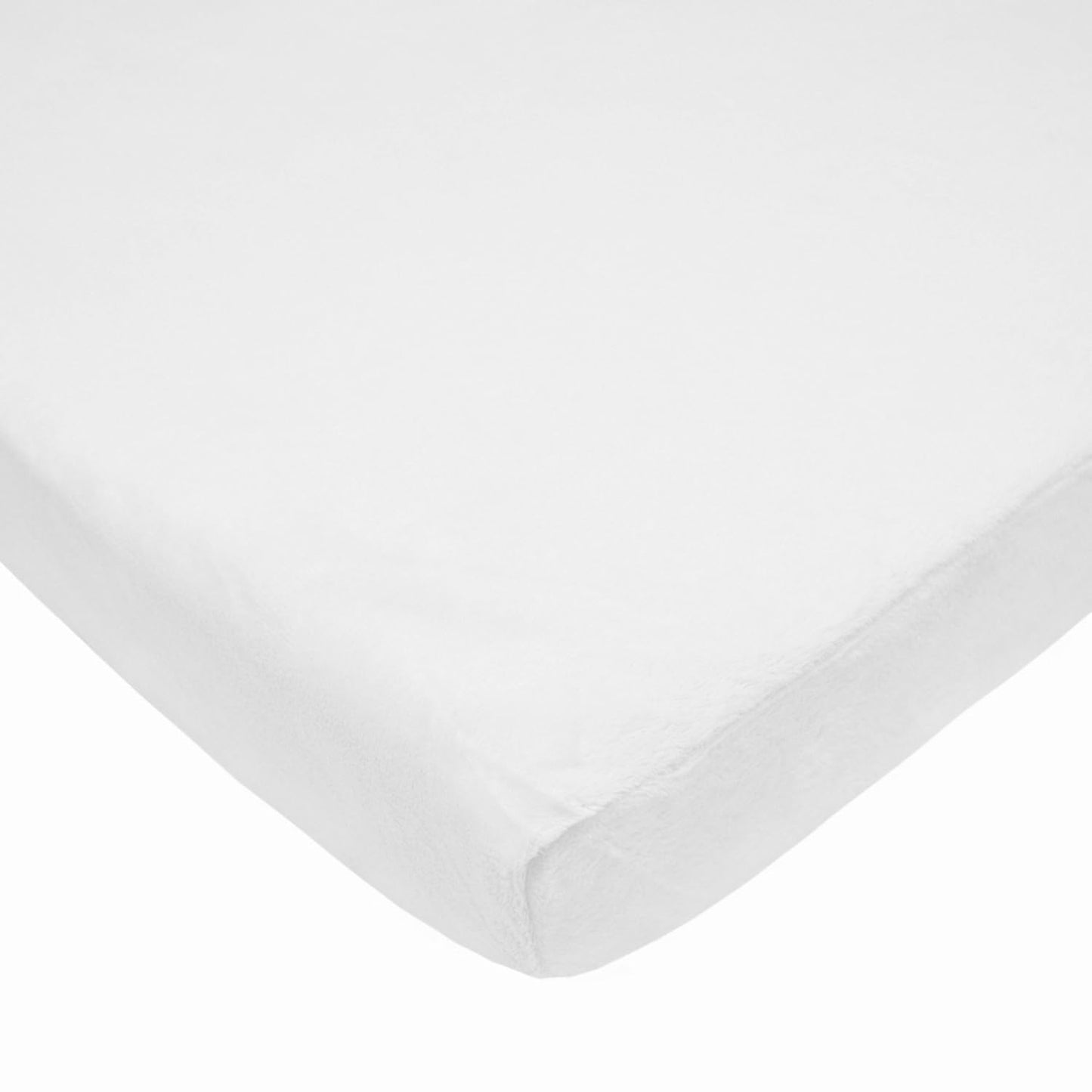 American Baby Company Heavenly Soft Chenille Fitted Pack N Play Playard Sheet 27" x 39", Warm and Cozy Chenille Pack and Play Sheet, White, for Boys and Girls, Fits Most Mini Crib Mattresses