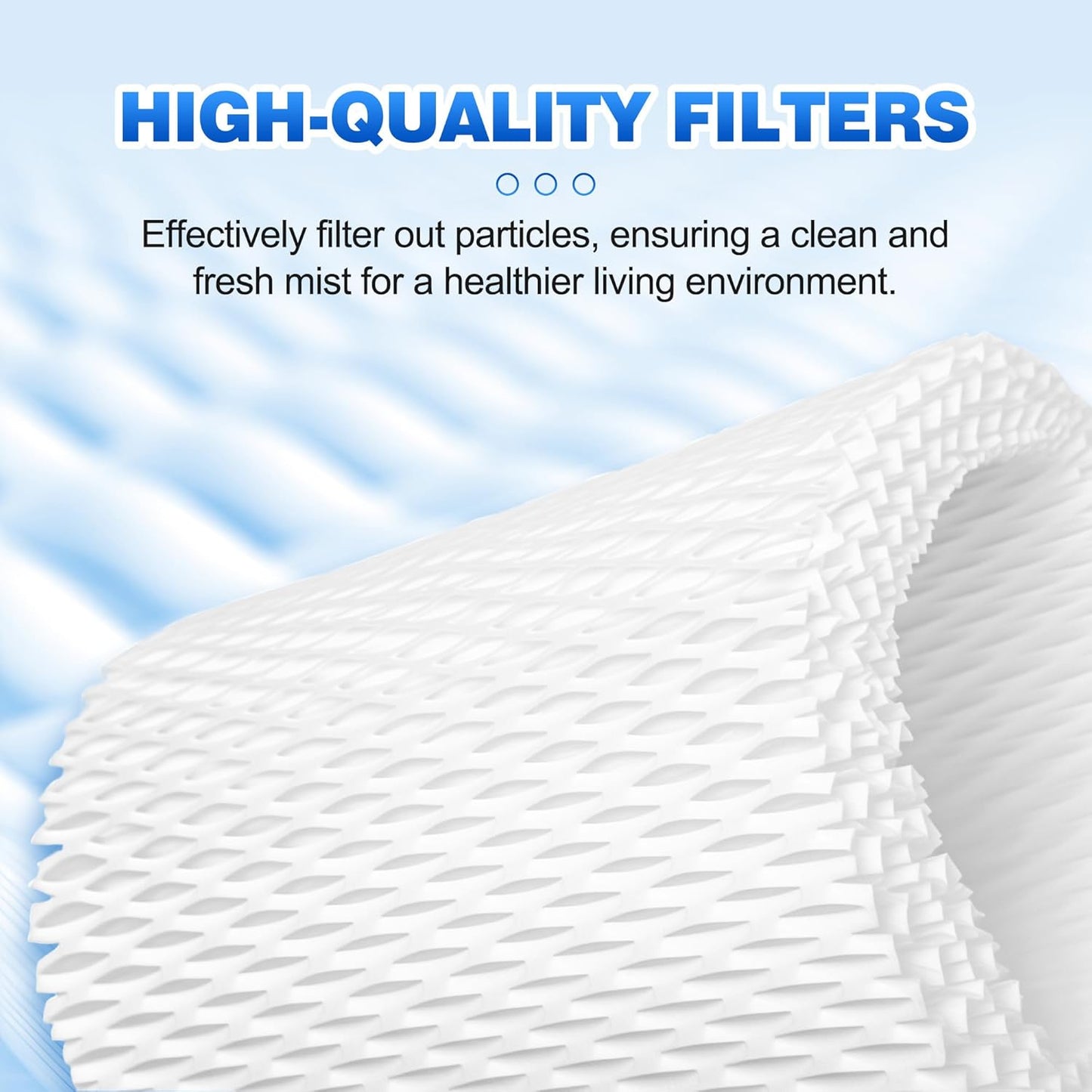 4 Pack Upgraded Replacement Wick Filters Compatible with Canopy Bedside & Nursery Humidifiers, Humidifier Wicking Filter Lasts Up to 6 Weeks