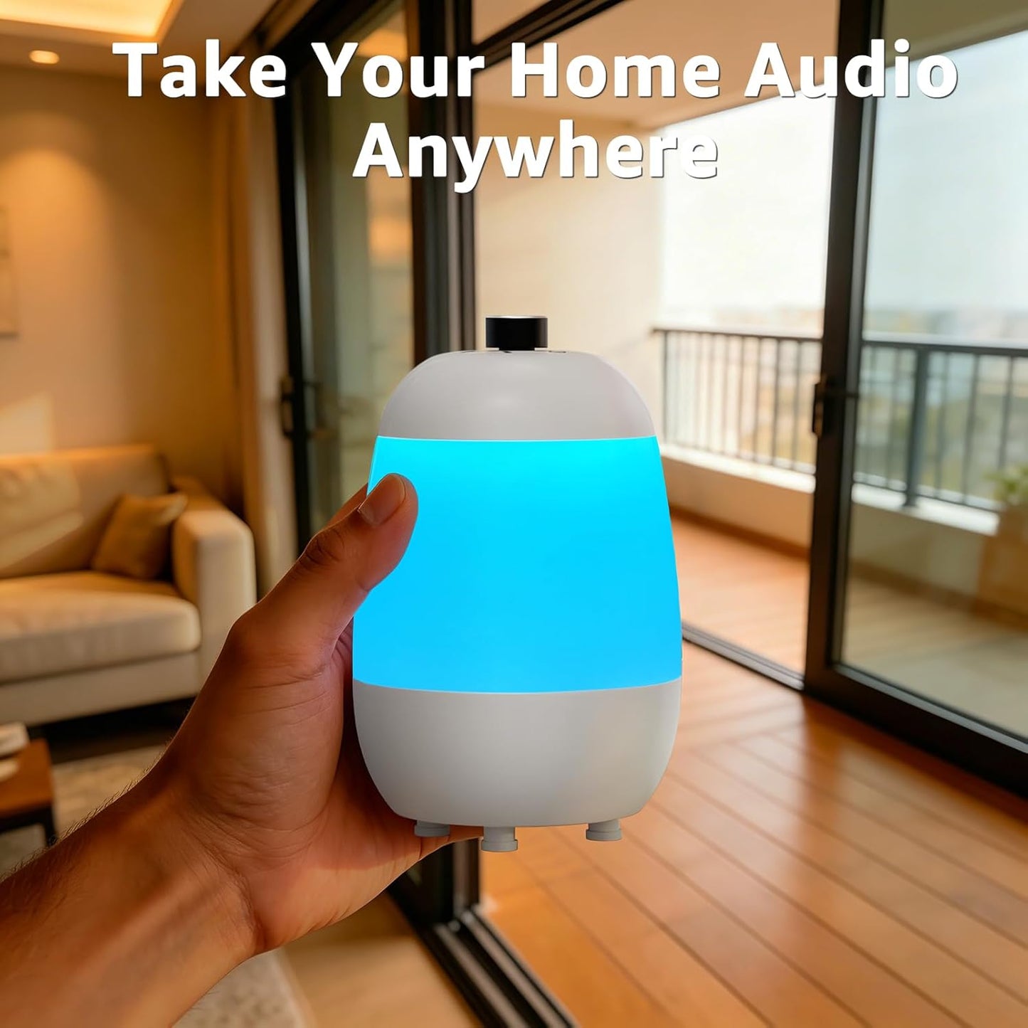 Uuffoo Sound Machine - White Noise Machine with Bluetooth Speaker and Night Light RGB, App Control, Portable Sleep Trainer, Soothing Sounds, Timer for Sleeping Bedside Bedroom