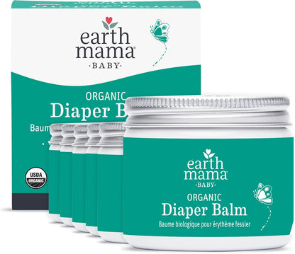 Earth Mama Organic Diaper Balm - 4 fl oz - Diaper Cream for Baby - Safe for Sensitive Skin - Baby Essentials