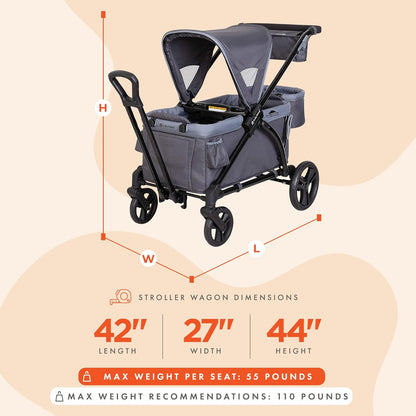 Baby Trend Expedition Stroller Wagon, Liberty Midnight