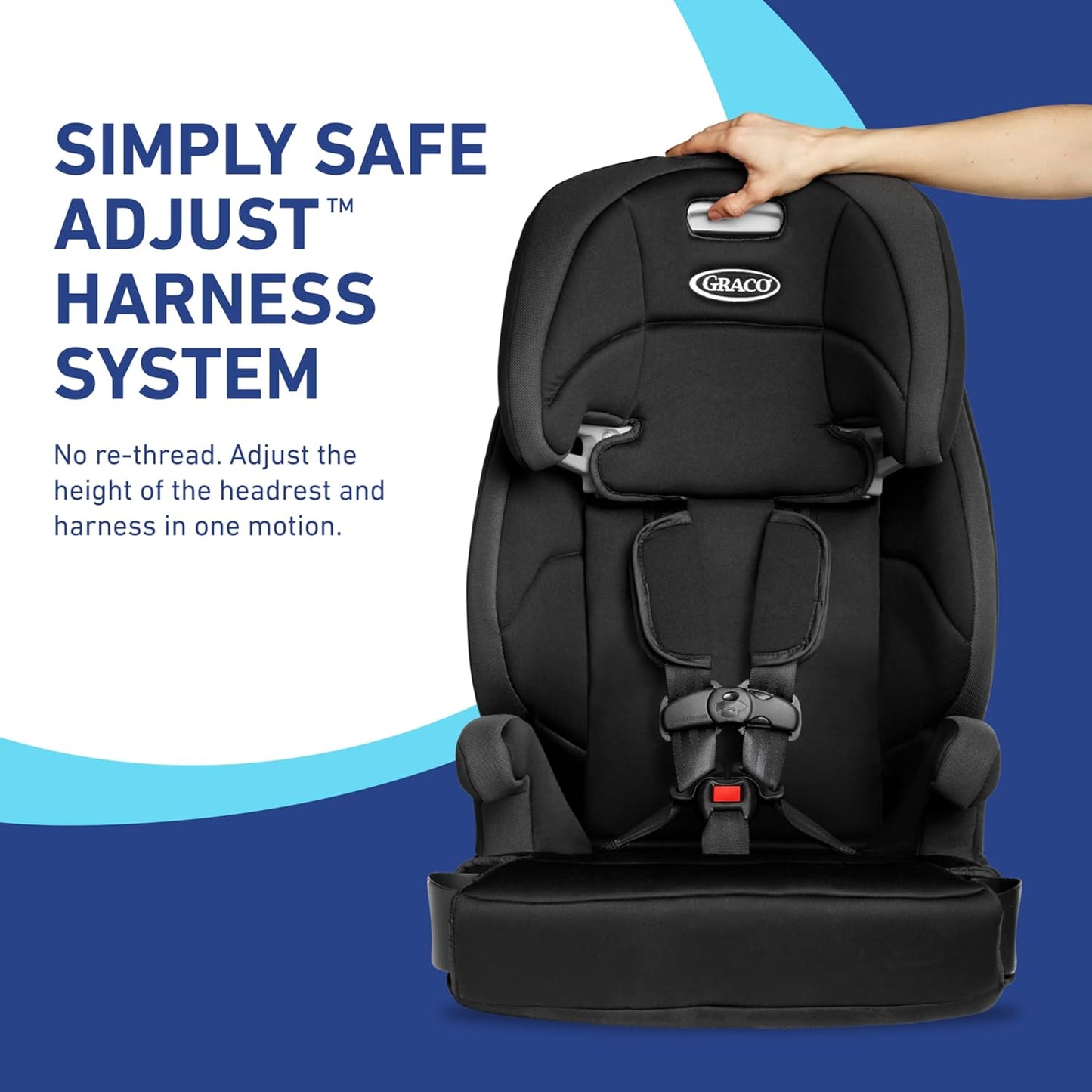 Graco® Tranzitions 3-in-1 Harness Booster Car Seat, Forward Facing Car Seat, Highback, to Backless Booster, Eloise