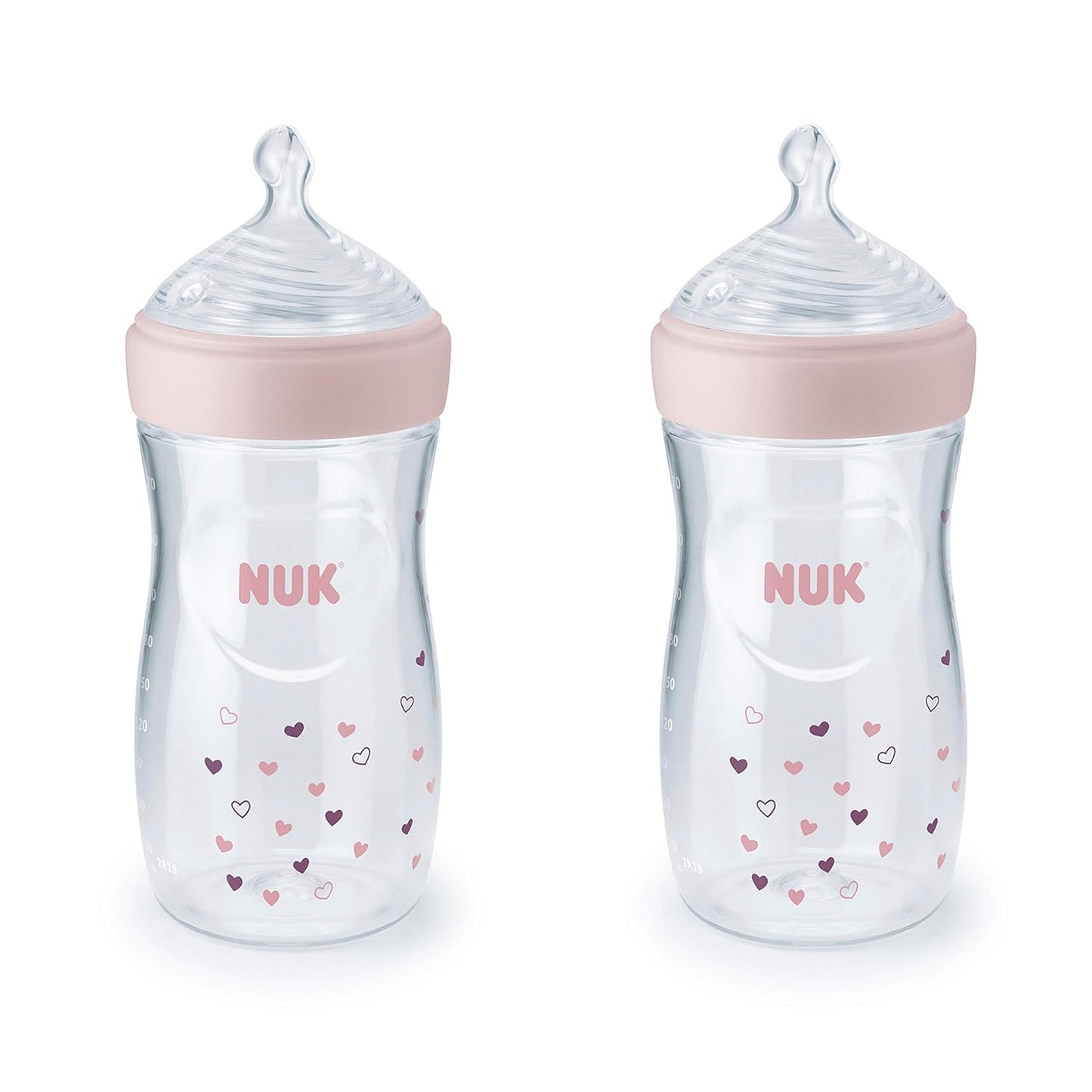 NUK Simply Natural Baby Bottles, 5 Oz, 2-Pack, Colors May Vary