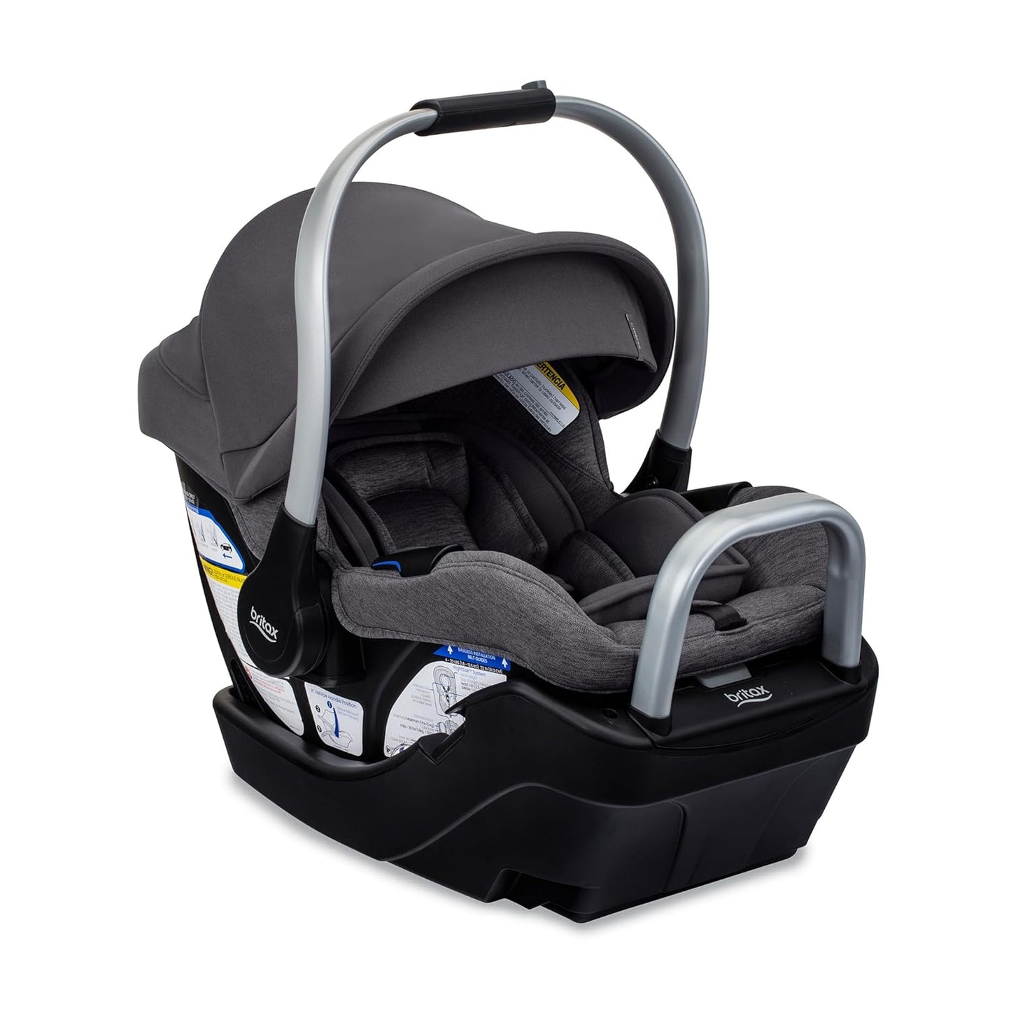 Britax Willow SC Infant Car Seat, Rear Facing Car Seat with Alpine Base, ClickTight Technology, RightSize System, Pindot Stone