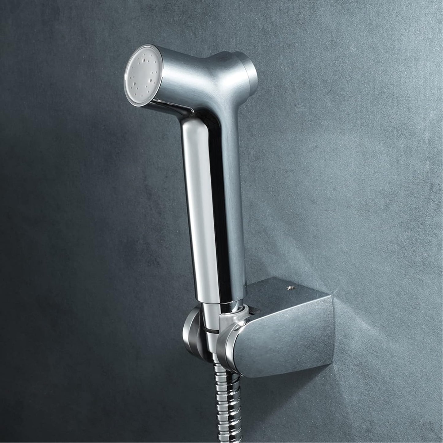 HandheldSprayer Kit Cloth Diaper Sprayer ABS Round ShapeSprayer for Toilet for Toilet-Adjustable Water Pressure Control withHose for Feminine Wash and Bracket,Chrome d(Chrome D)