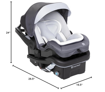 Baby Trend Secure-Lift Infant Car Seat, Dash Black – Compact Lightweight Carrier, Infant Comfort Cushioning, Adjustable Harness Fit