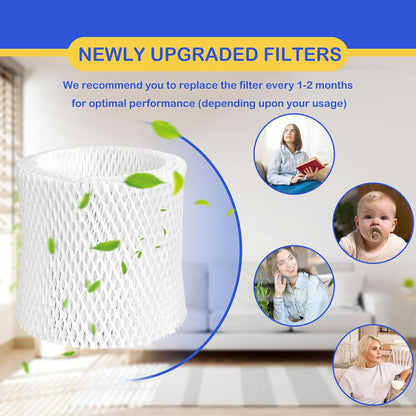 Humidifier Wicking Filter Replacement 2.0 Compatible with Canopy Bedside and Nursery Humidifier 2.0, Wood Pulp & Paper Filter, 5 Pack (Blue)