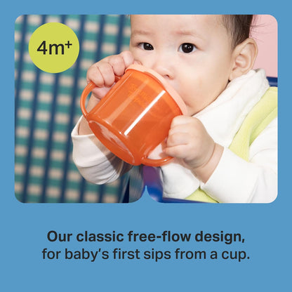 Tommee Tippee Starter Weighted Straw Baby & Toddler 10oz Sippy Cup for 6 Months+, with Silicone Weighted Straw and Easy-Hold Handles, BPA Free, Pink & Purple, Pack of 2