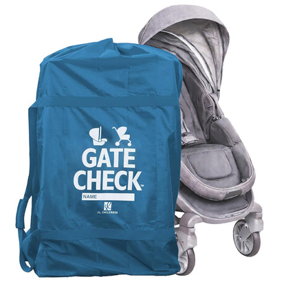 J.L. Childress Gate Check Bag for Single & Some Double Strollers - Travel Bag for Airplane, Fits Most Standard Baby Strollers, Airport Accessories for Gate Check, Flying Essentials - Red