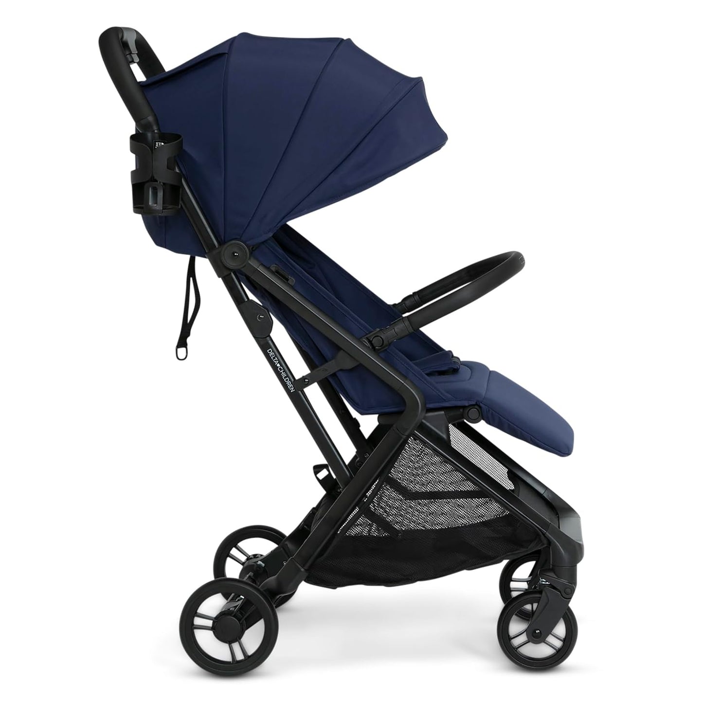 Delta Children Icon Ultra Compact Travel Stroller - Greenguard Gold Certified, Black