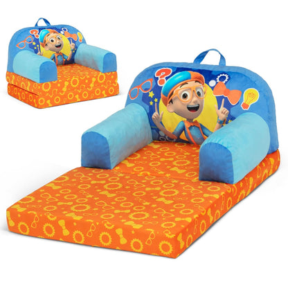 Delta Children - Cars Cozee Buddy Flip-Out Kids Chair, Blue