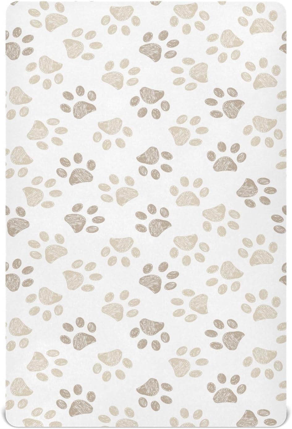 Fall Cute Mushroom Leaves Fitted Crib Sheets Stretchy Portable Playard Sheets for Baby Toddler, Breathable Soft Mini Crib Mattress 52 x 28 in for Boys and Girls