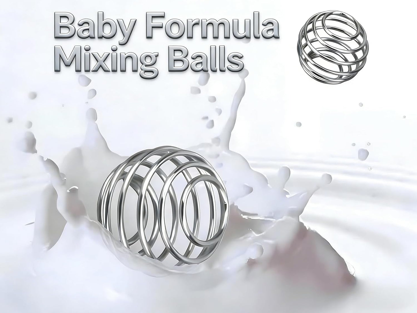 5-Pack Formula Mixers,Milkshake Protein Shaker Ball For Baby Formula Bottle,304 Stainless Steel Wire Mixer Mixing Ball For Small Shaker,Drinking Bottle Cup