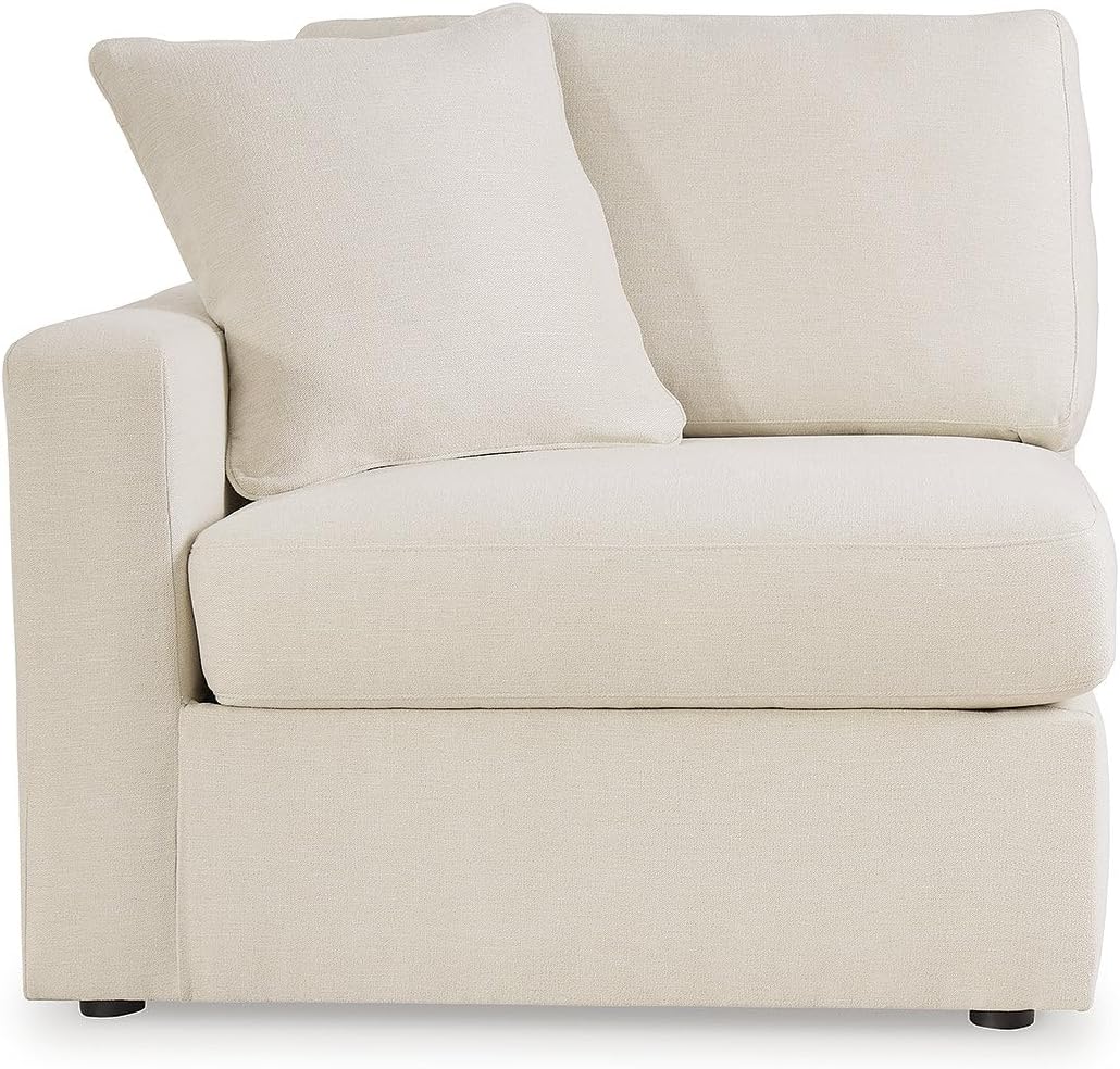 Signature Design by Ashley Modmax Coastal Press-Back Swivel Glider Rocker Recliner with Machine Washable Cover, Hidden Storage Compartments and 2 Bolster Pillows, Beige - Colors B