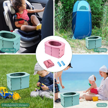 Portable Potty for Toddler,Travel Potty for Kids，Travel Potty for Car，Apply toCamping, Tourism, Outdoor, Indoor