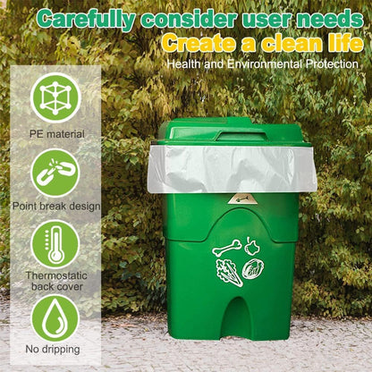 Handle Trash Bags 4 Gallon 100 Counts Small Garbage Bags for Office,Kitchen,Bedroom Waste Bin, Rubbish,Trash Can Liner