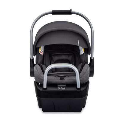 Britax Willow SC Infant Car Seat, Rear Facing Car Seat with Alpine Base, ClickTight Technology, RightSize System, Pindot Stone