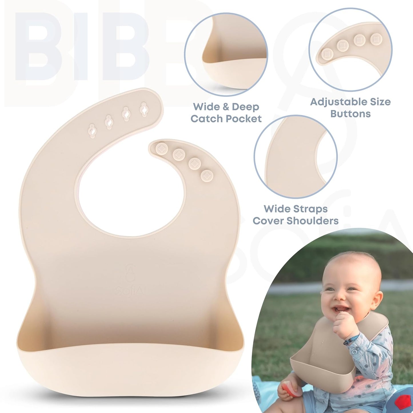 BPA-Free Non-Toxic Silicone Baby Feeding Set – Suction Plate, Bowl, Bib & Cup – 11-Piece Baby Led Weaning Set for Ages 6-18 Months – Eco Gift Bag (Dusty Blue)