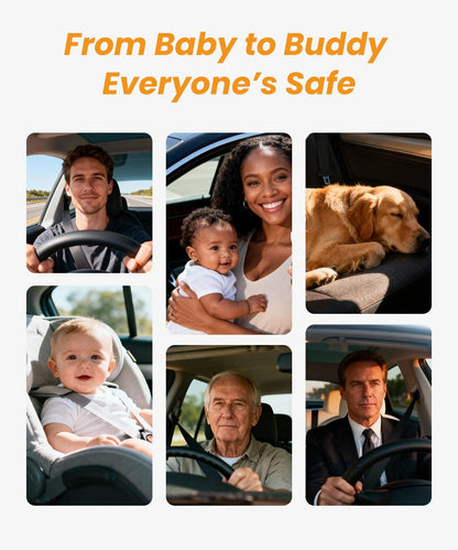Babyvue USB Car Camera for Baby : 4.5" Baby Car Camera with 1080P Crystal Clear Mirror View, Easy Installation Carseat Rear Facing Moitor for Kids, HD IR Night Vision Backseat Monitor
