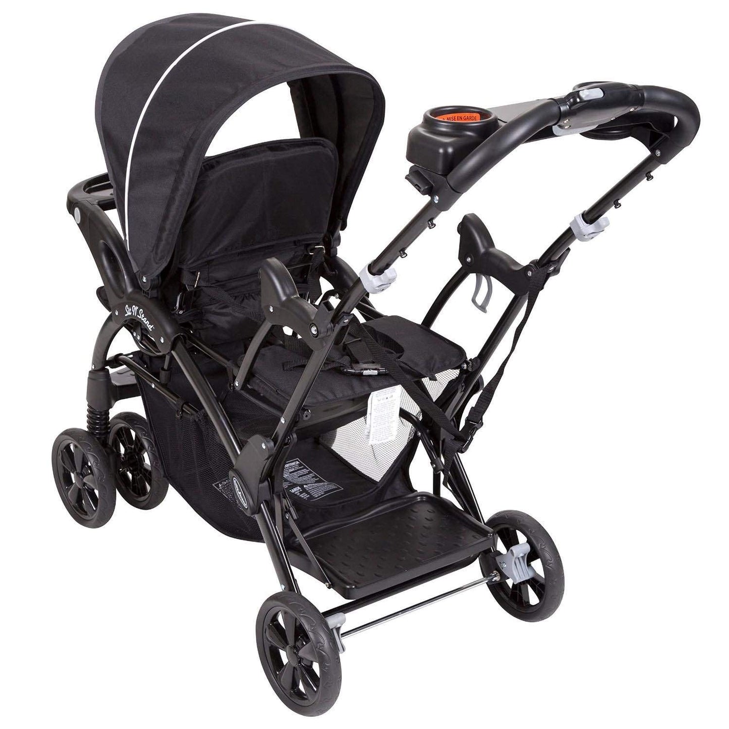 Baby Trend Sit N' Stand® Double 2.0 Stroller, Dash Black