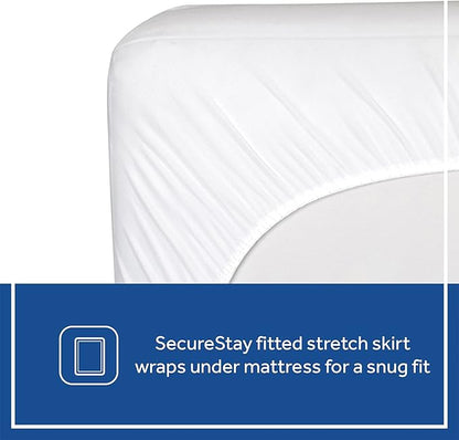 Sealy Baby Quilted Organic Cotton Top Breathable Fitted Waterproof Infant Crib Mattress Protector Pad and Toddler Bed Cover, Durable and Comfortable Topper, Machine Washable, 52” x 28”- Cream