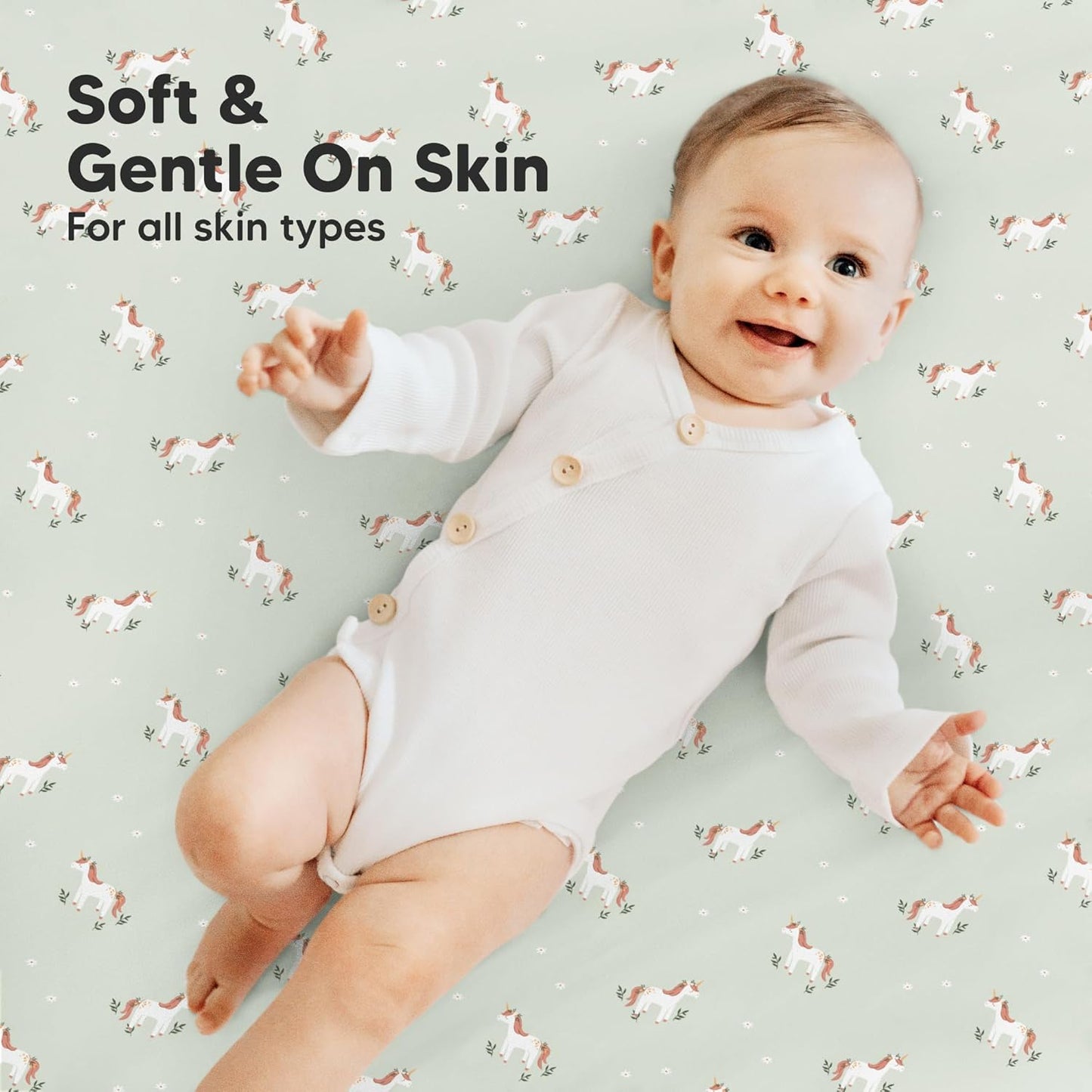 2-Pack Mini Crib Sheets Fitted - 38x26 Pack N Play Sheets for Pack and Play Mattress, Organic Cotton, Soft & Breathable Playard Bedding, Neutral Mini Toddler Bed Cover for Boys, Girls (Dragon Tale)