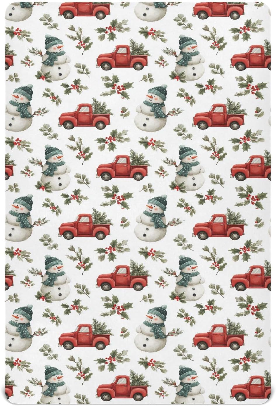 Baby Crib Sheet Cute Goose Flowers Crib Mattress for Boys and Girls Playard Sheet Soft Breathable Fitted Baby Mattress Cover 52x28in