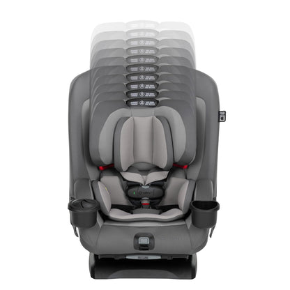 Safety 1st EverSlim 4-in-1 Convertible Car Seat, SecureTech Chest Clip, Ultra-Slim, 4-Mode Infant to Booster, Baby Car Seat, 5-100 lbs, Memory Foam, Office Space