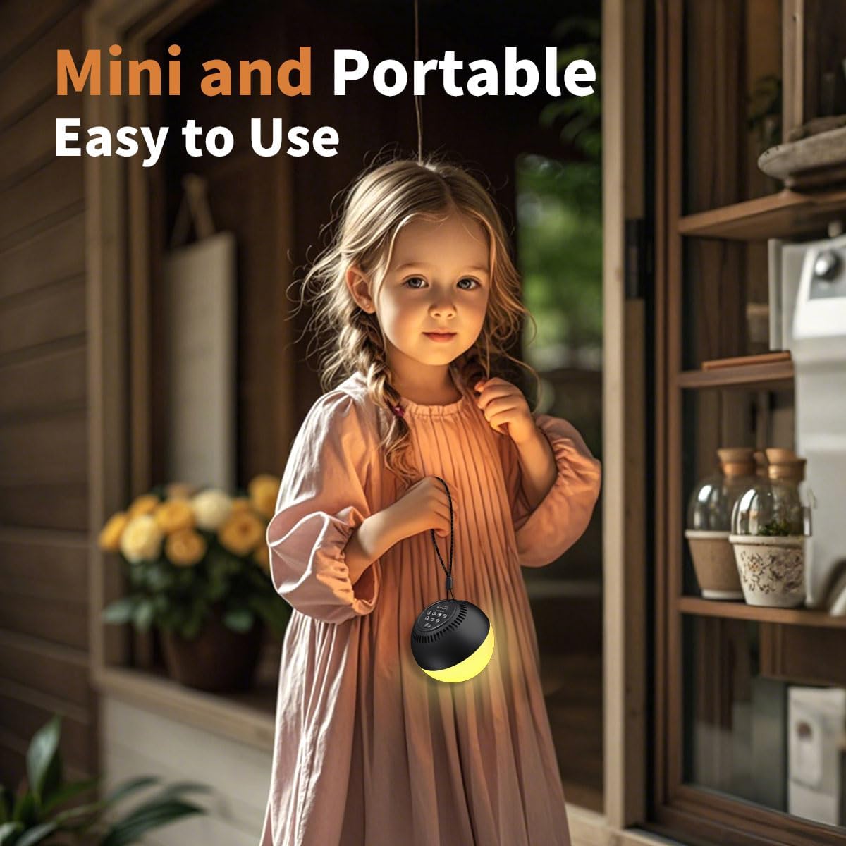 Battery Sound Machine Mini White Noise Machine Baby Shushing Portable Brown Noise Machine 30 Soothing Sounds for Kids Adults Dogs Auto-Off Timer 32 Volume Levels Sleep Machine for Home Office Privacy