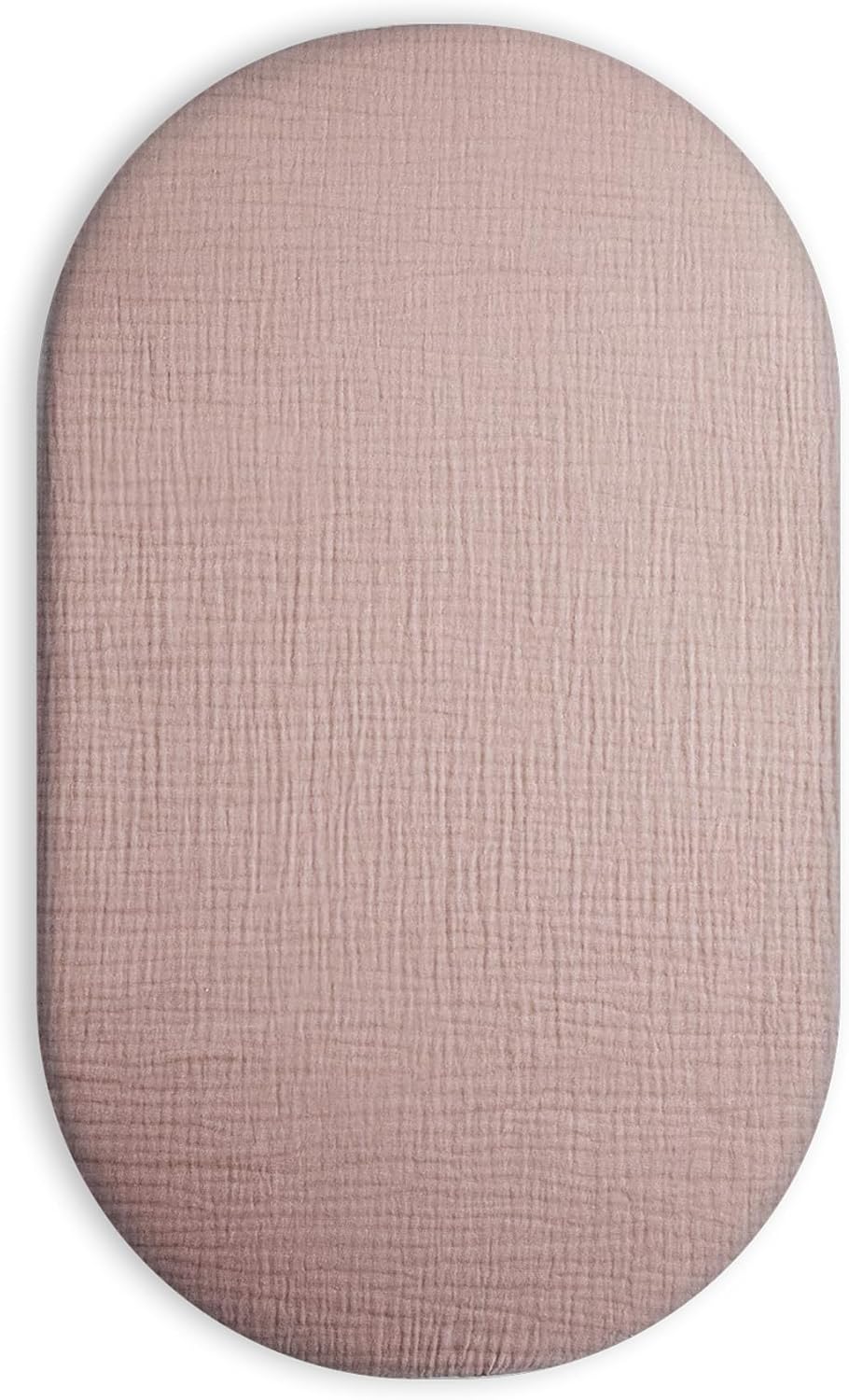Muslin Bedside Bassinet Sheets 2 Pack, 33x20 Fitted Ultra Soft & Breathable Bedside Sleeper Sheets, Ideal for Baby Girl and Boy, Perfect for Newborns (Hopping Bunnies & Beige)