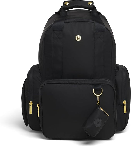 HUGGIES Unisex-adult Signature Hug Pack Diaper Backpack, Black, One Size