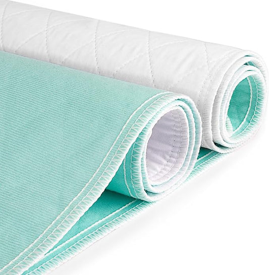 CoolShields Waterproof Bed Pads Incontinence Washable Reusable Bedwetting Mattress Protector Pad for Kids, Adults, Elderly, and Pets 34'' x 52'' (1 Pack)