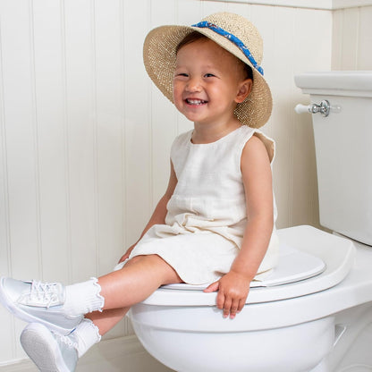 One Proud Toddler Premium Travel Potty Seat – Compact, Non-Slip, Made in USA Seat, No-Pinch Locking Hinges, Easy to Clean, Includes Machine-Washable Carry Bag
