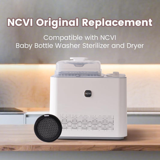NCVI HEPA Air Filter Replacement for Baby Bottle Washer and Sterilizer and Dryer– 99.97% Effective Filtration, 1 Pack