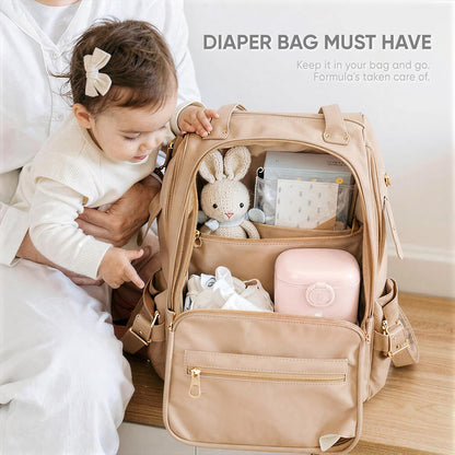Termichy Baby Formula Dispenser, Portable Formula Dispenser Container with Scoop and Carry Handle for Travel Outdoor Activities for Baby Infant, 500ml