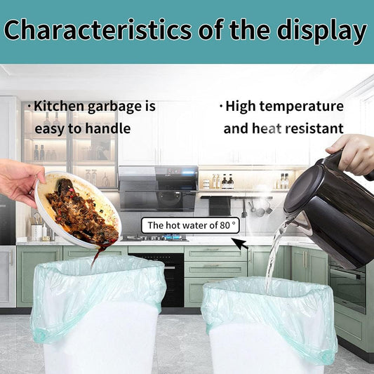 Handle Trash Bags 4 Gallon 100 Counts Small Garbage Bags for Office,Kitchen,Bedroom Waste Bin, Rubbish,Trash Can Liner