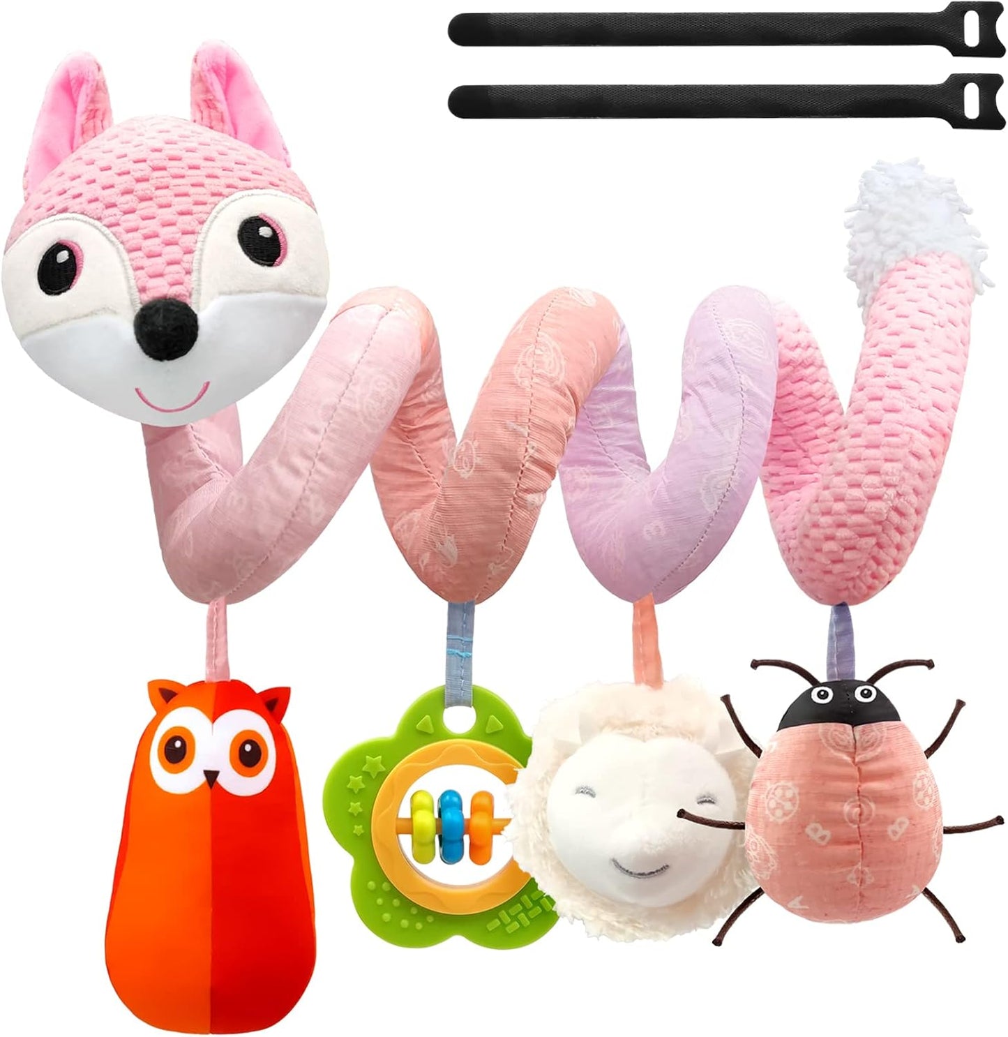 MONSTIME Musical Car Seat Toys Newborn Toys, Stroller Toys Baby Toys 0-6 Months Infant Toys, Baby Toys for Carseat Stroller Crib with Rattles Teether, Baby Toys for 0 3 6 9 12 Boys Girls Enfants