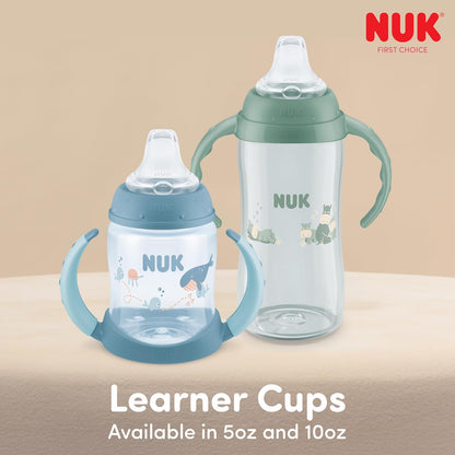 NUK Mickey Mouse Large Learner Cup 10oz 2pk – BPA Free, Spill Proof Sippy Cup