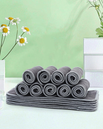 Babygoal Reusable Cloth Diaper Inserts Pack of 12, Absorbent & Breathable Liners, 3-Layer Microfiber Inserts for Cloth Diapers