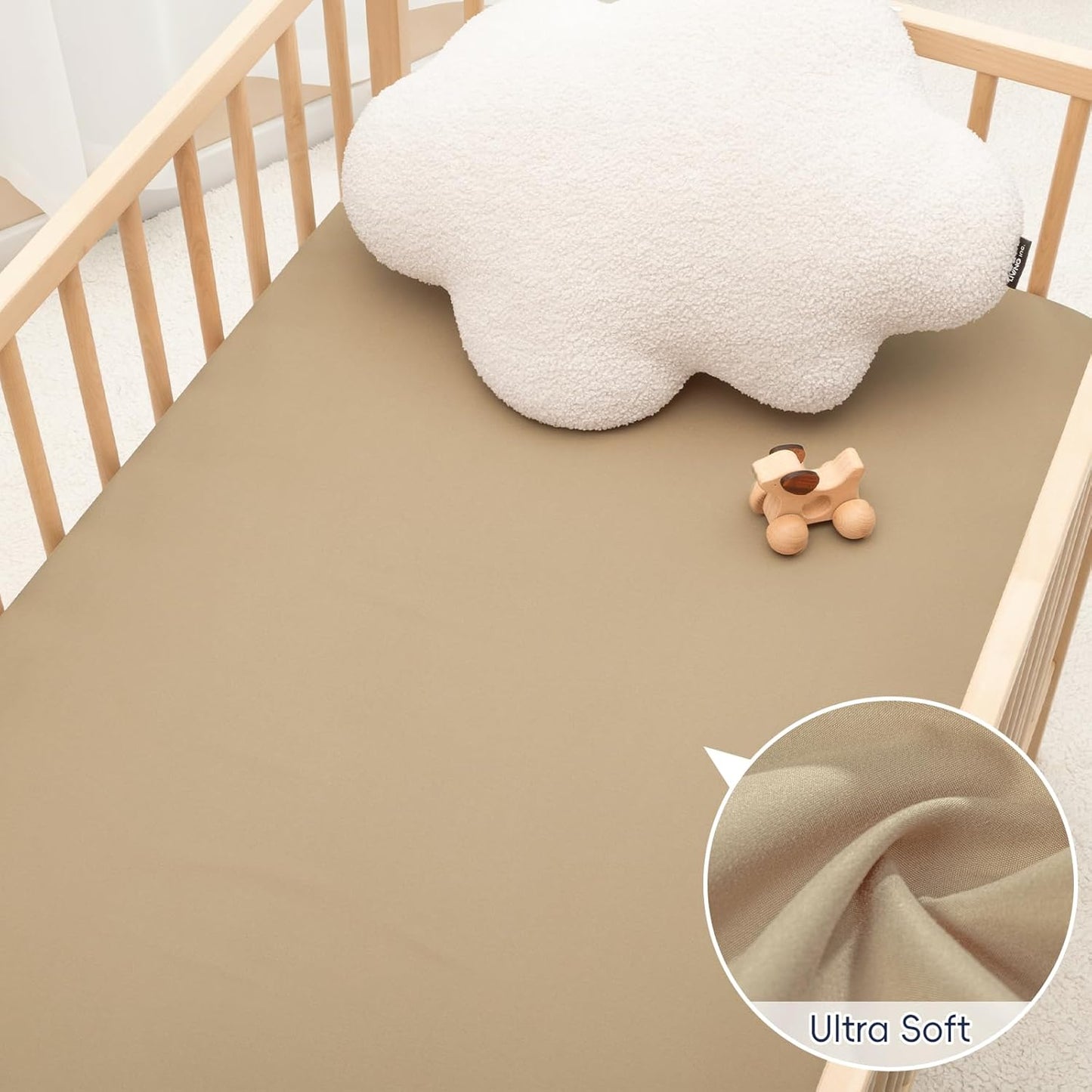 PHF 3 Pack Soft Mini Crib Sheets, Floral & Animal Pack N Play Sheets for Baby Boys Girls, No Slip Universal Fit for Pack N Play, Playard, Portable and Mini Crib Mattresses,Floral & Animal