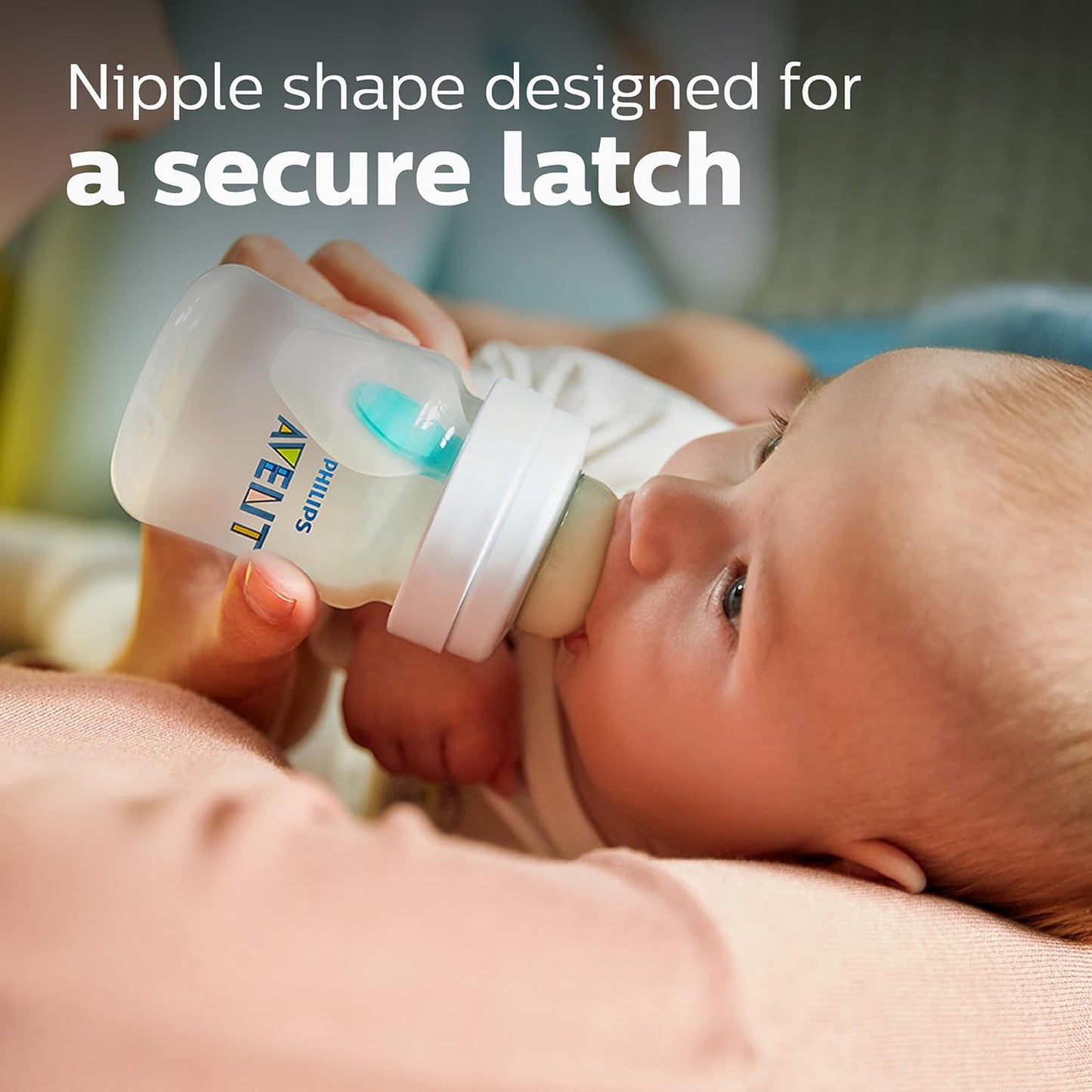 Philips Avent Anti-Colic Baby Bottles, 11oz, with Flow 3 Nipples, 3m+, 2pk, Clear, SCY106/02